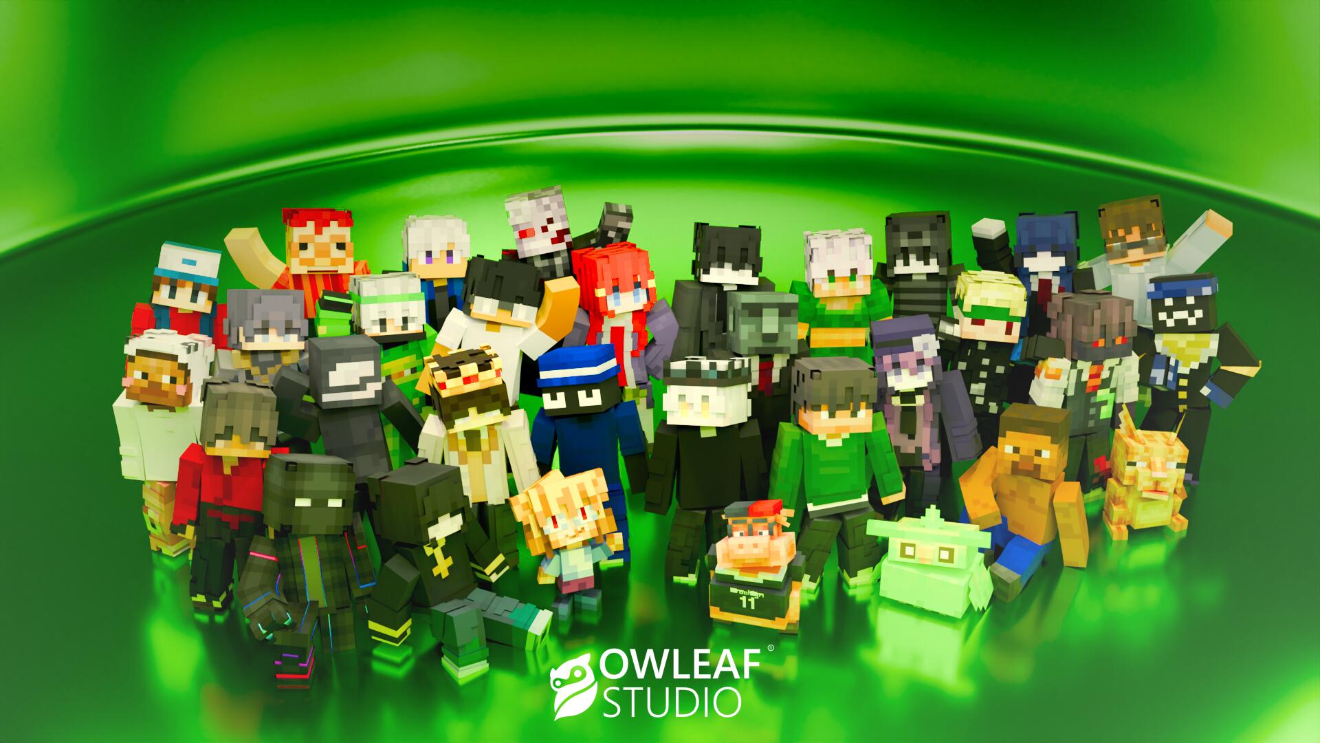 Discovery splash banner for Owleaf Studio 🍃 Discord server