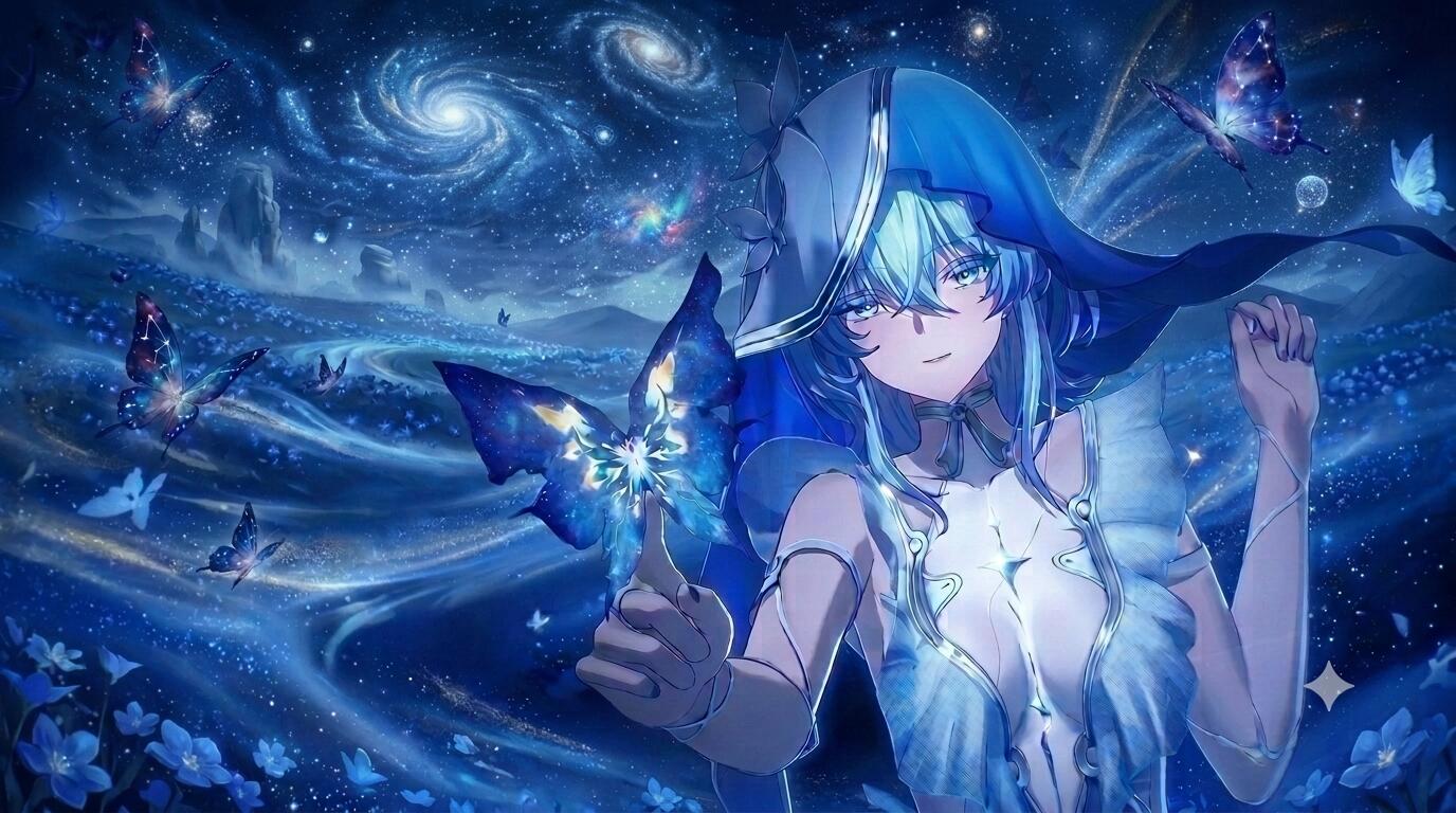 Discovery splash banner for angel 🩵 social à¨à§ friends . active . fun . chill . cute . sfw . anime Discord server