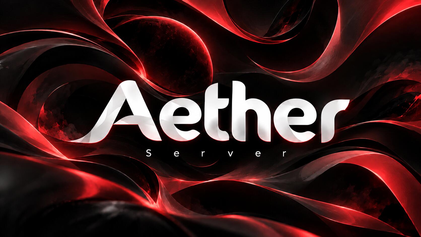 Discovery splash banner for Aether Discord server