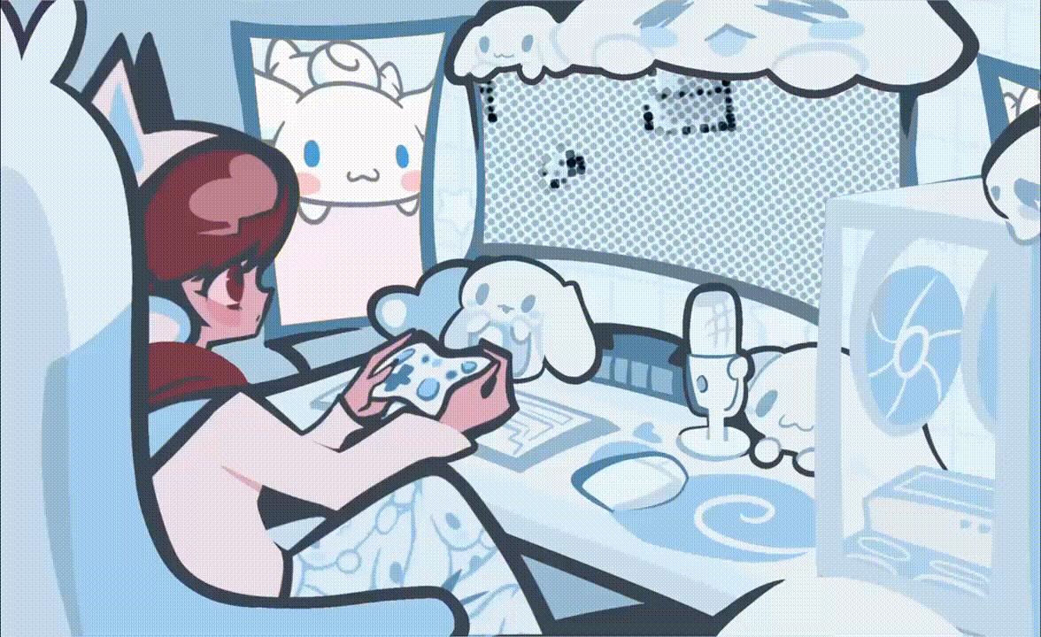 Discovery splash banner for Blue Cloud ☁ Discord server