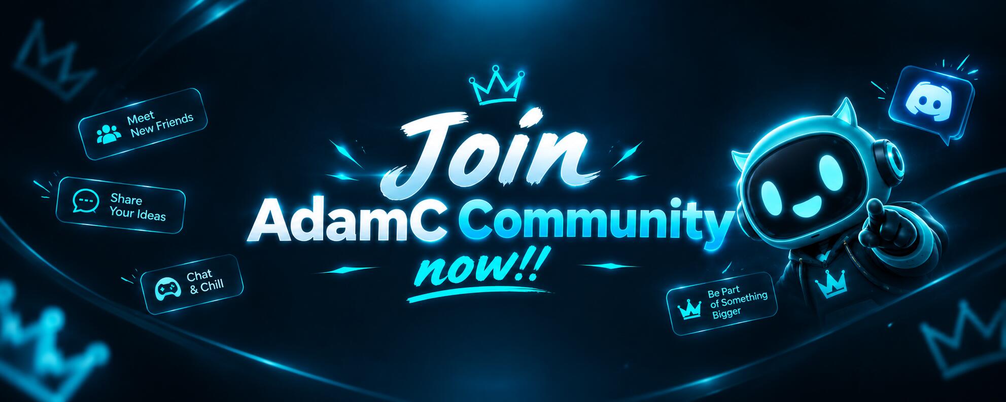 Discovery splash banner for AdamC Bot Discord server