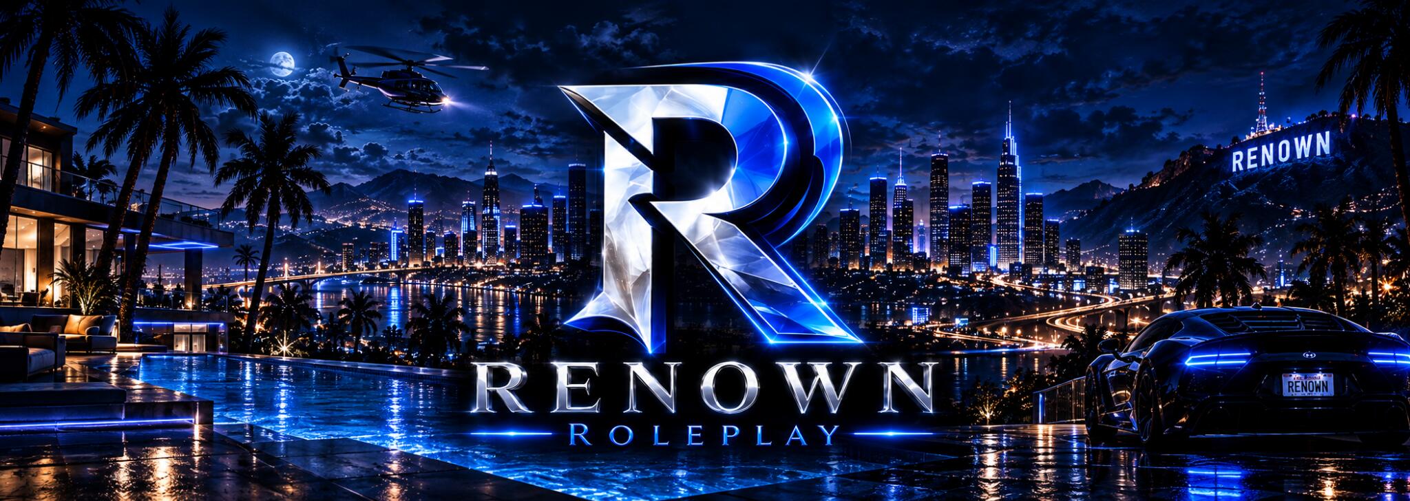 Discovery splash banner for Renown Roleplay Discord server