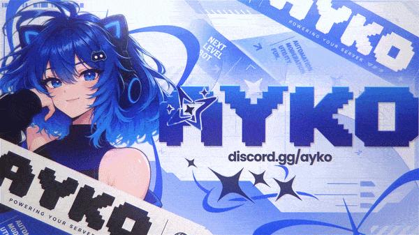 Discovery splash banner for ayko.gg Discord server