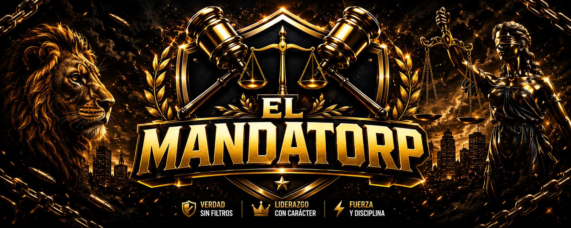 Discovery splash banner for El Mandato RP Discord server