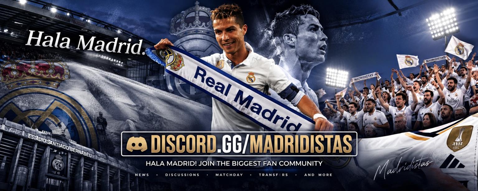 Discovery splash banner for MADRIDISTAS Discord server