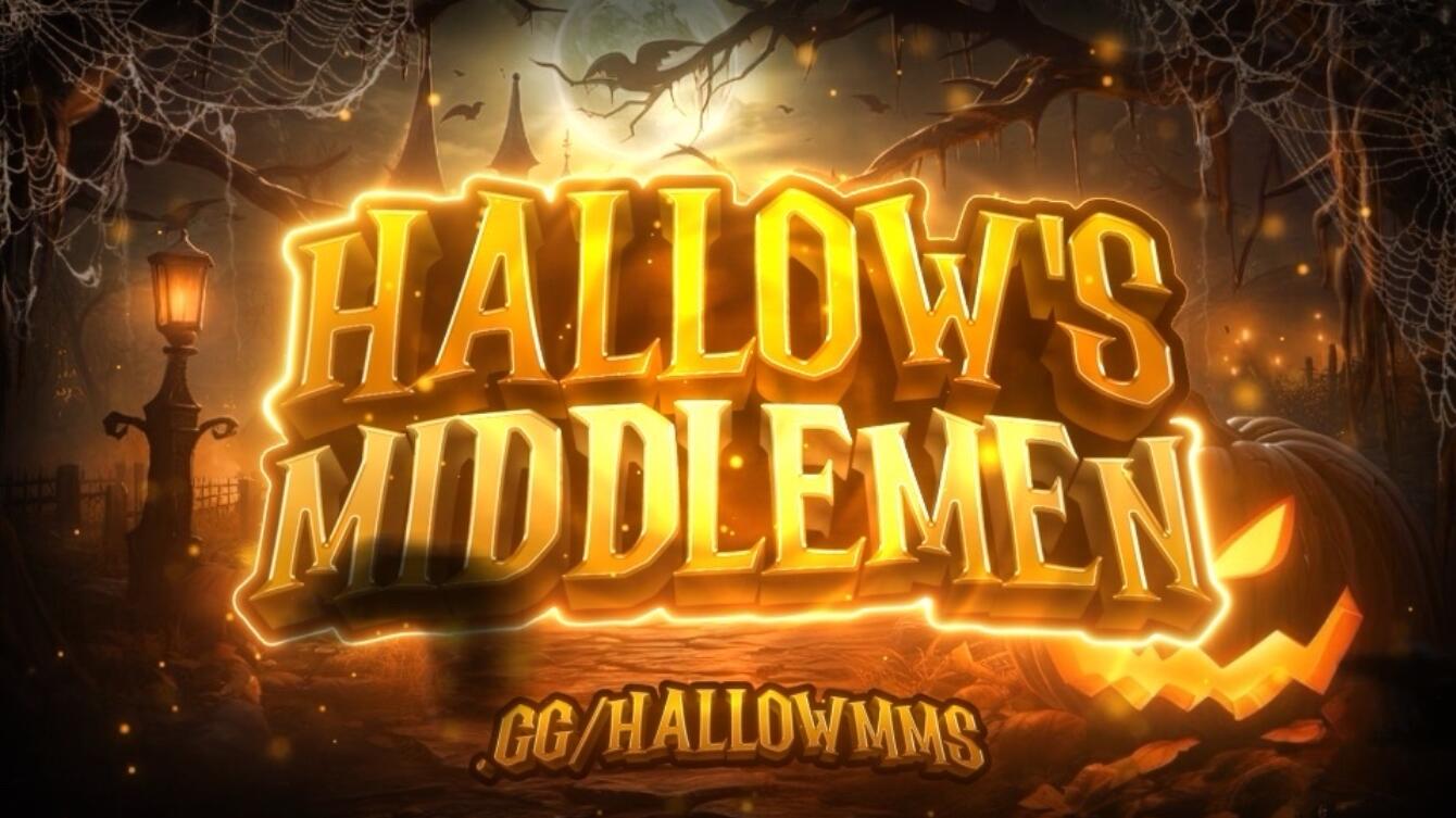 Discovery splash banner for Hallows Middlemen Discord server