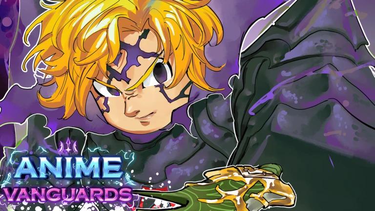 Discovery splash banner for Anime Vanguards Trading Discord server