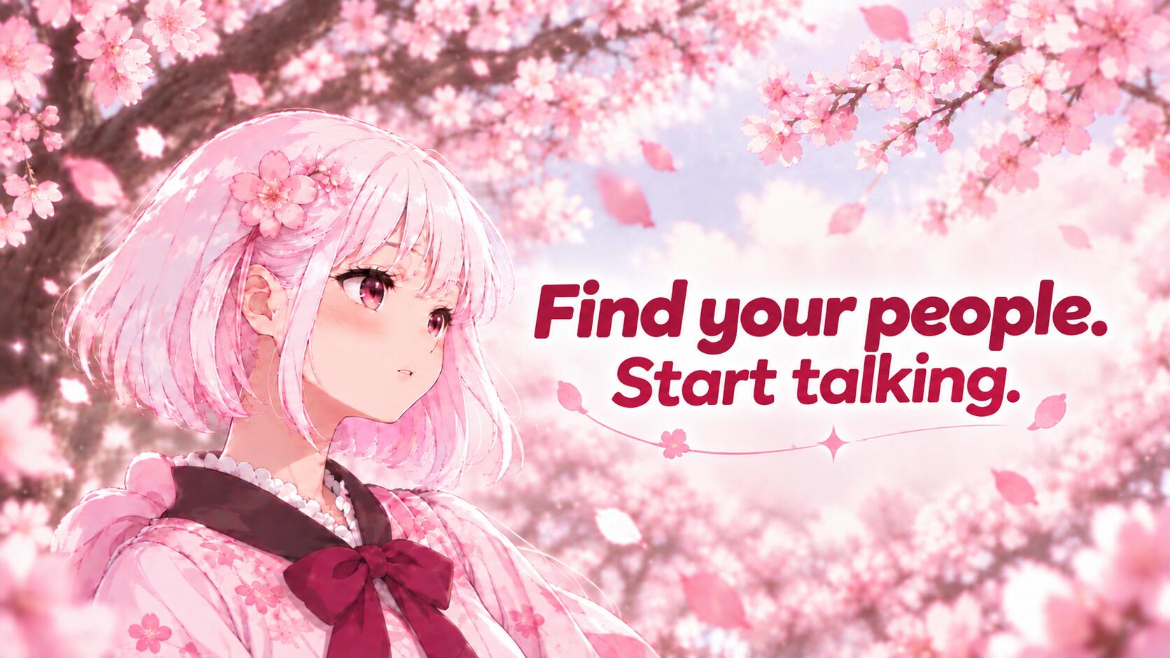 Discovery splash banner for /sayhi・find friends Discord server