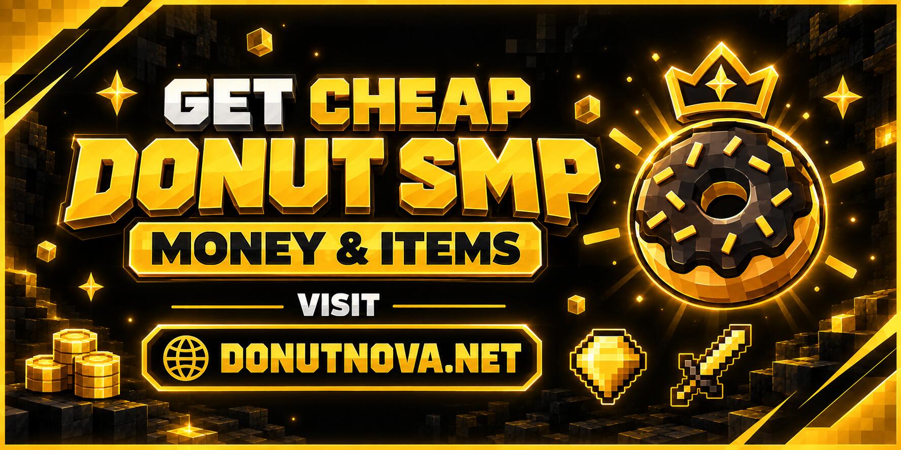 Discovery splash banner for Donut Nova Discord server