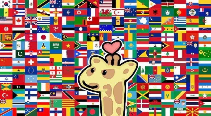 Discovery splash banner for Language Giraffe Discord server