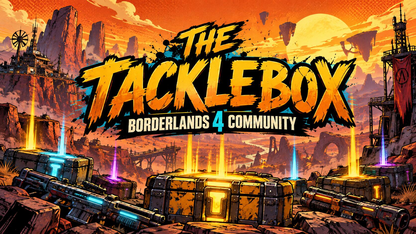 Discovery splash banner for The Tacklebox Discord server