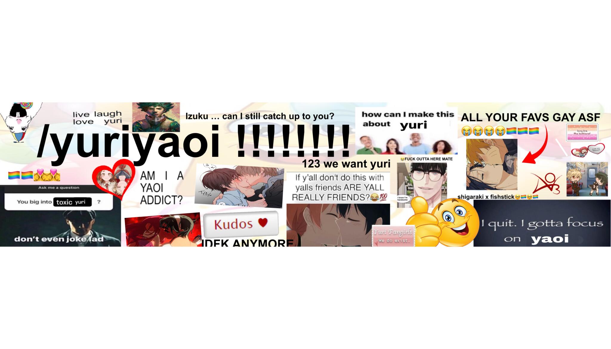 Discovery splash banner for โบ โ๐โ /yuriyaoi โ art ใ emotes ใ social Discord server