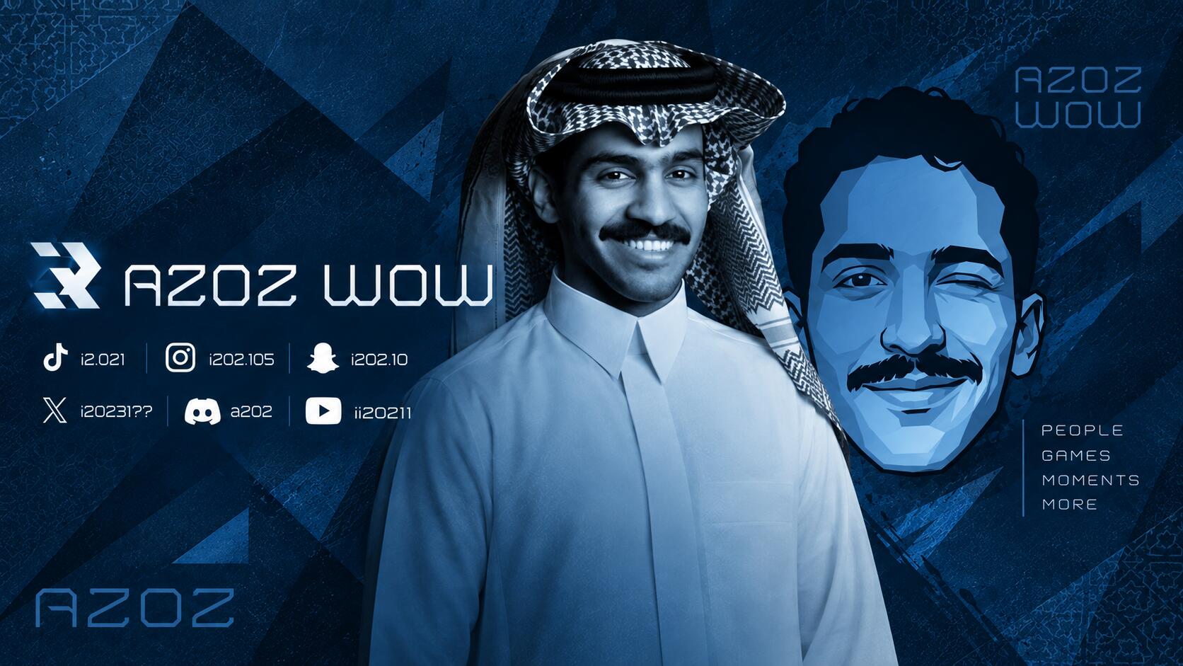 Discovery splash banner for Azoz WoW I عزوز واو Discord server