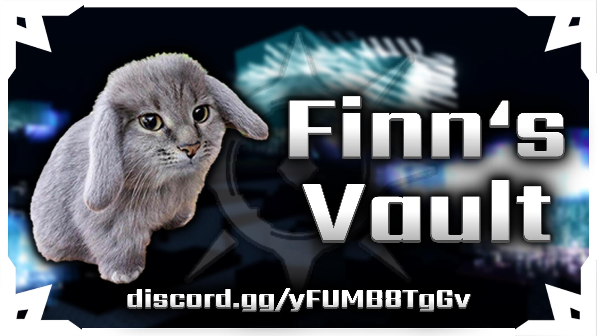 Discovery splash banner for Finn's Vault | SolRich Macro Discord server