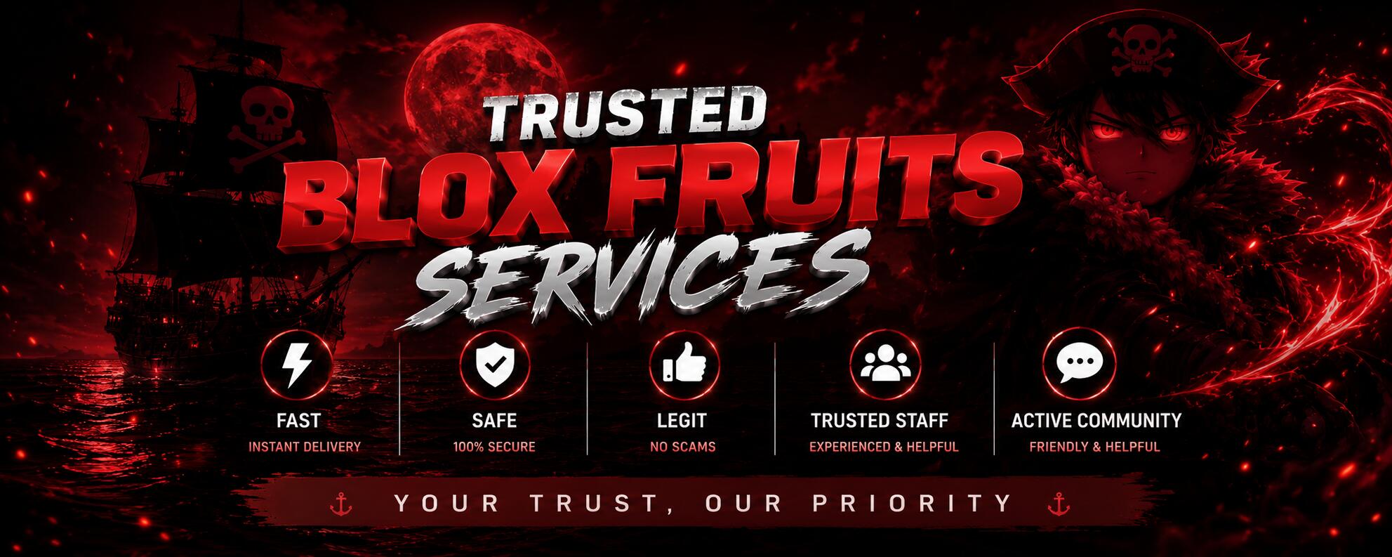 Discovery splash banner for Divine Fruits Trading Server Discord server