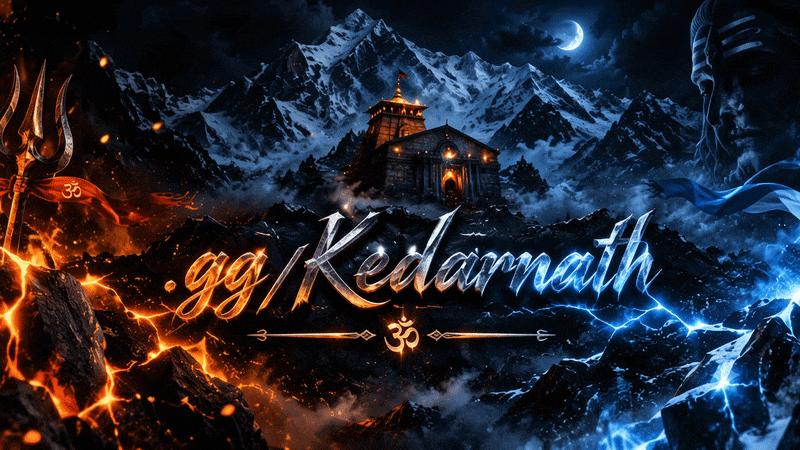 Discovery splash banner for Kedarnath π Chill β’ Community β’ Social β’ Giveaways Discord server
