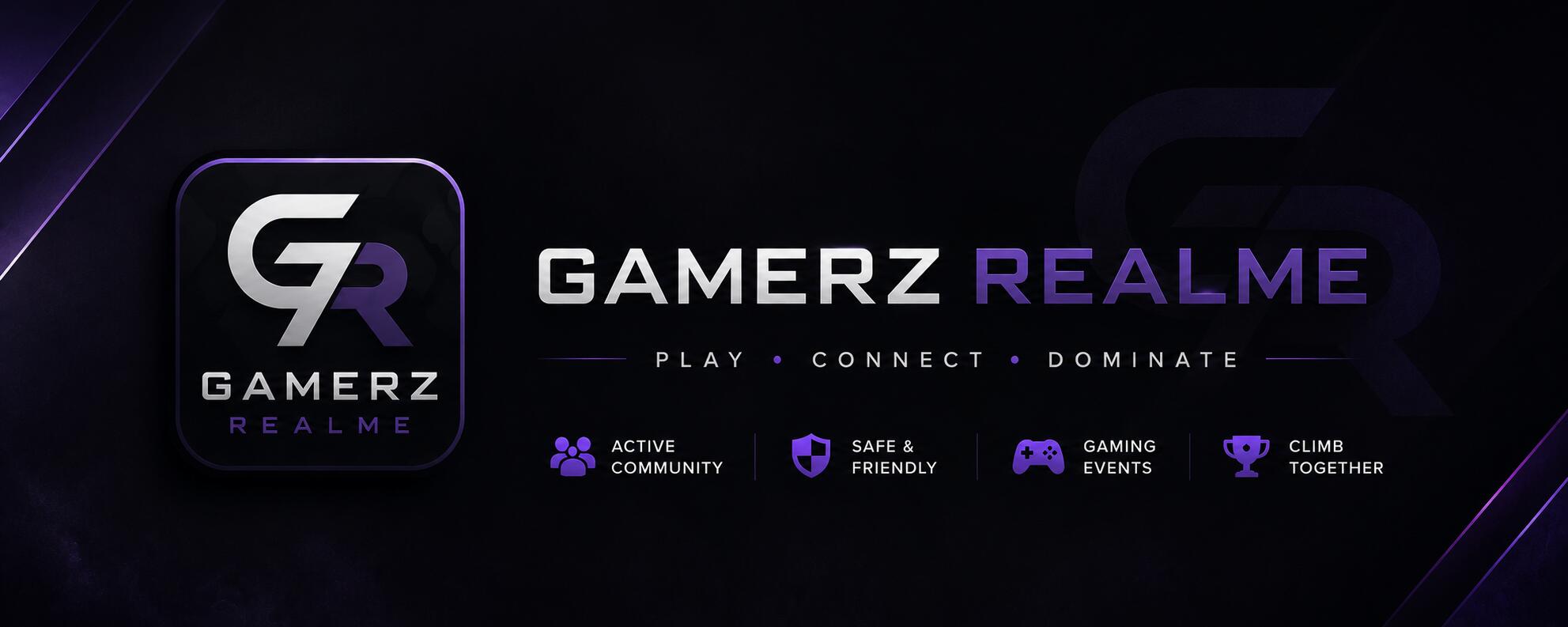 Discovery splash banner for Gamerz Realme Discord server
