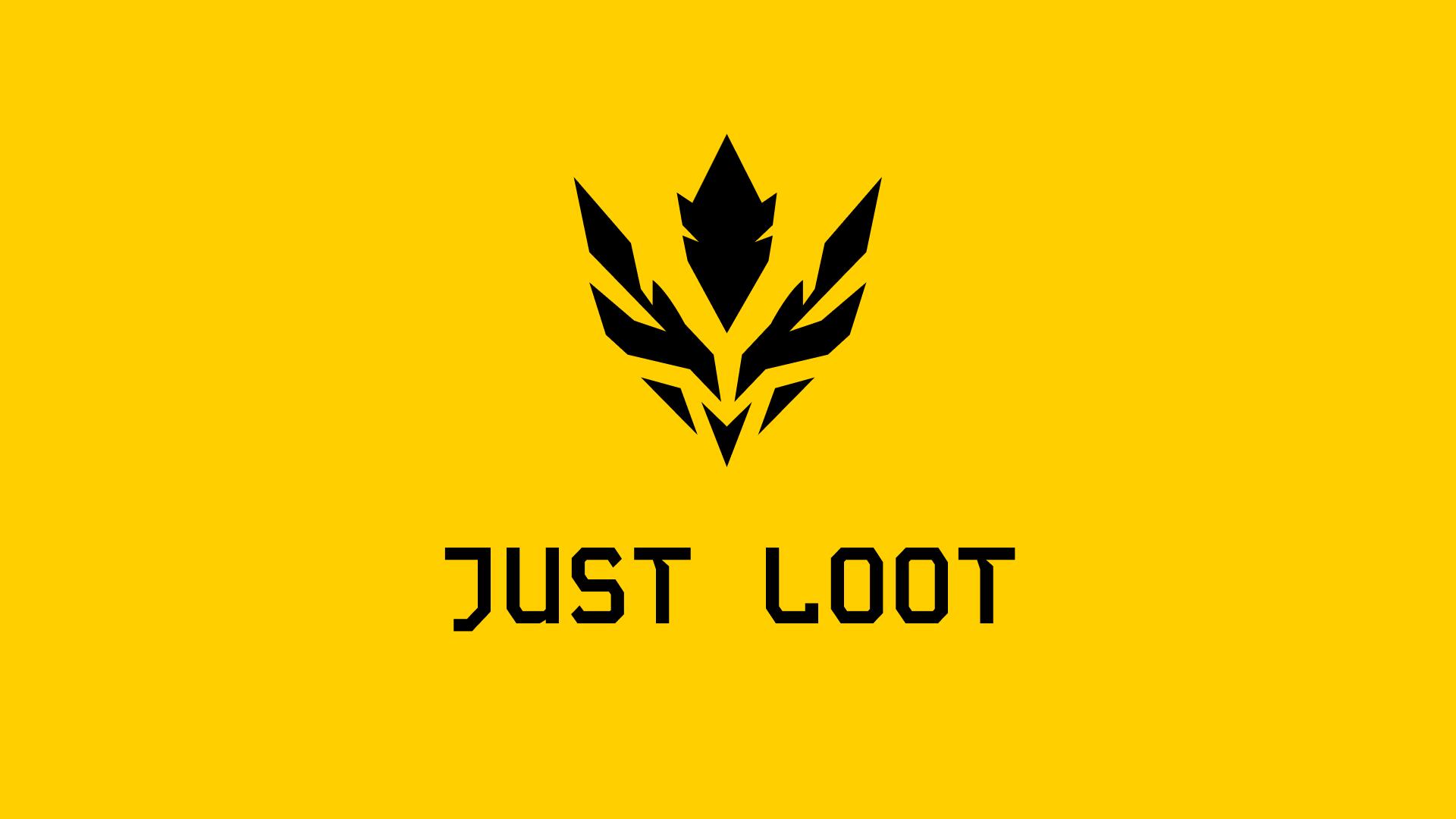 Discovery splash banner for JUST LOOT Discord server