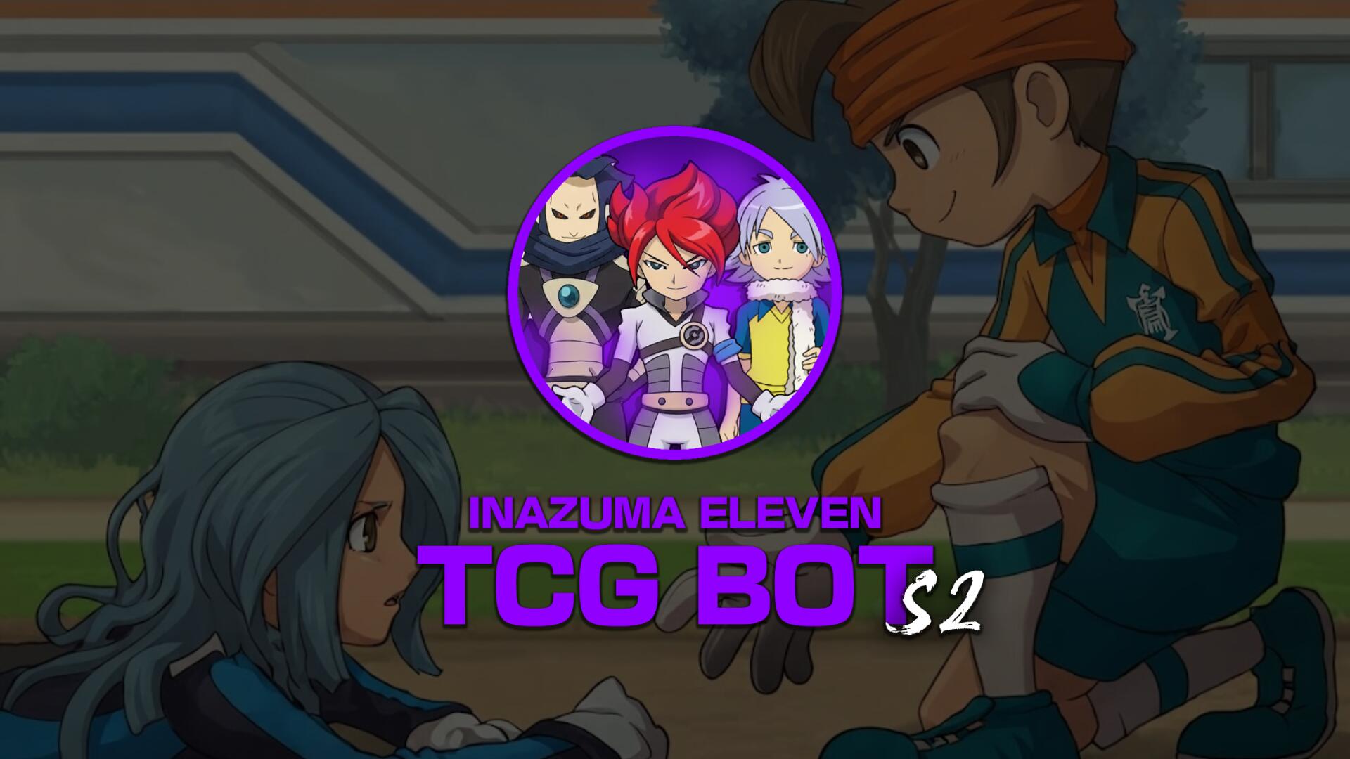 Discovery splash banner for Inazuma Eleven TCG BOT Discord server