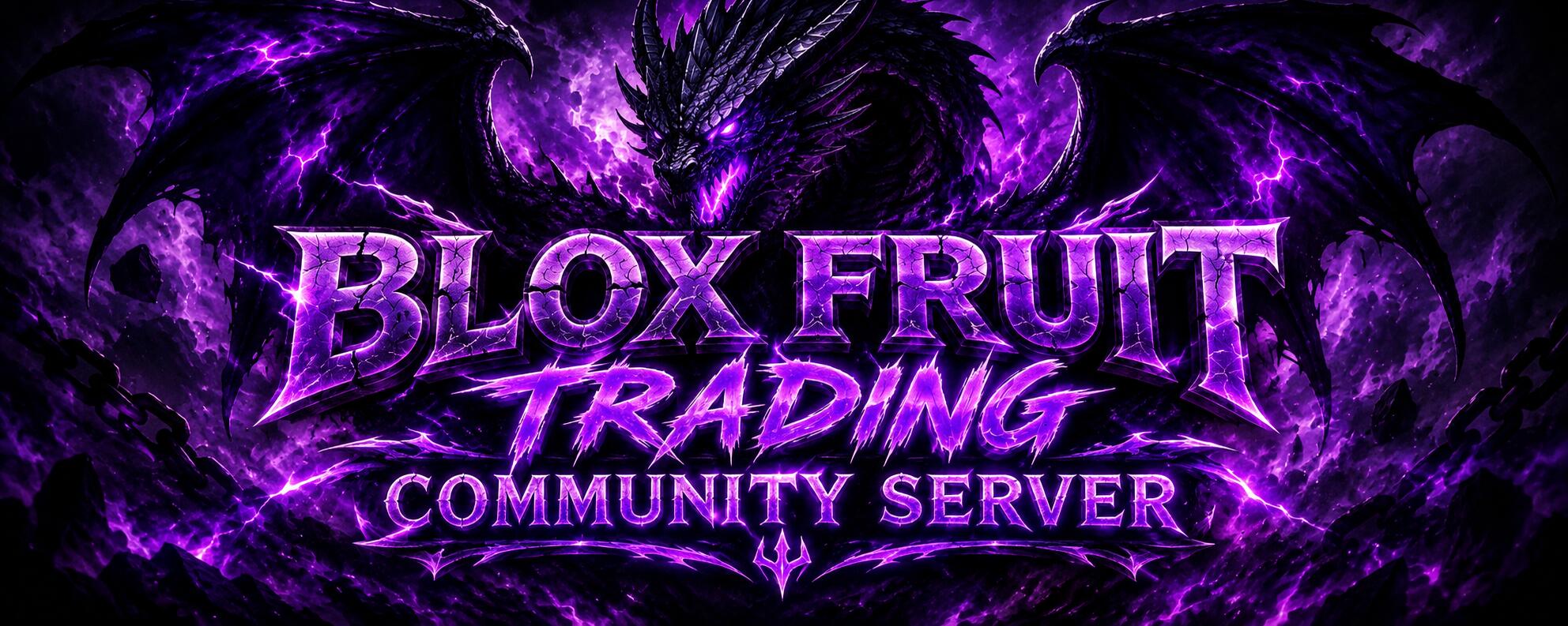 Discovery splash banner for Blox Fruit Trading Community Server Discord server