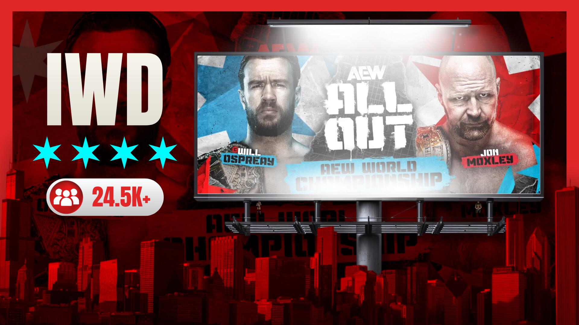 Discovery splash banner for Internet Wrestling Discord Discord server