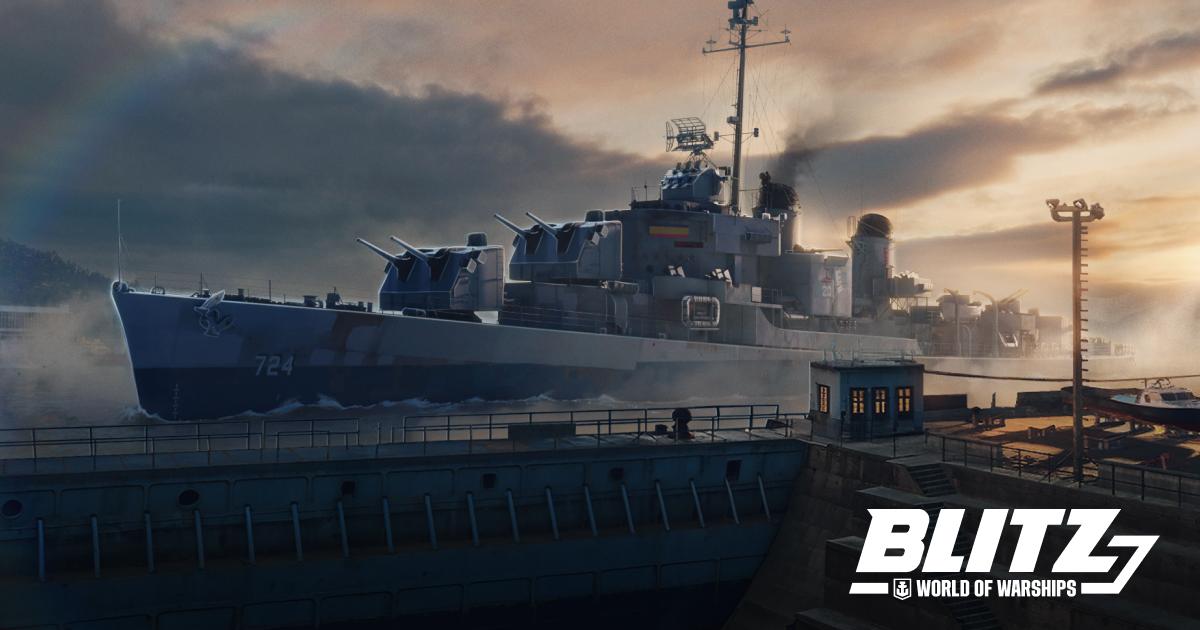 Discovery splash banner for World of Warships Blitz Community Discord server