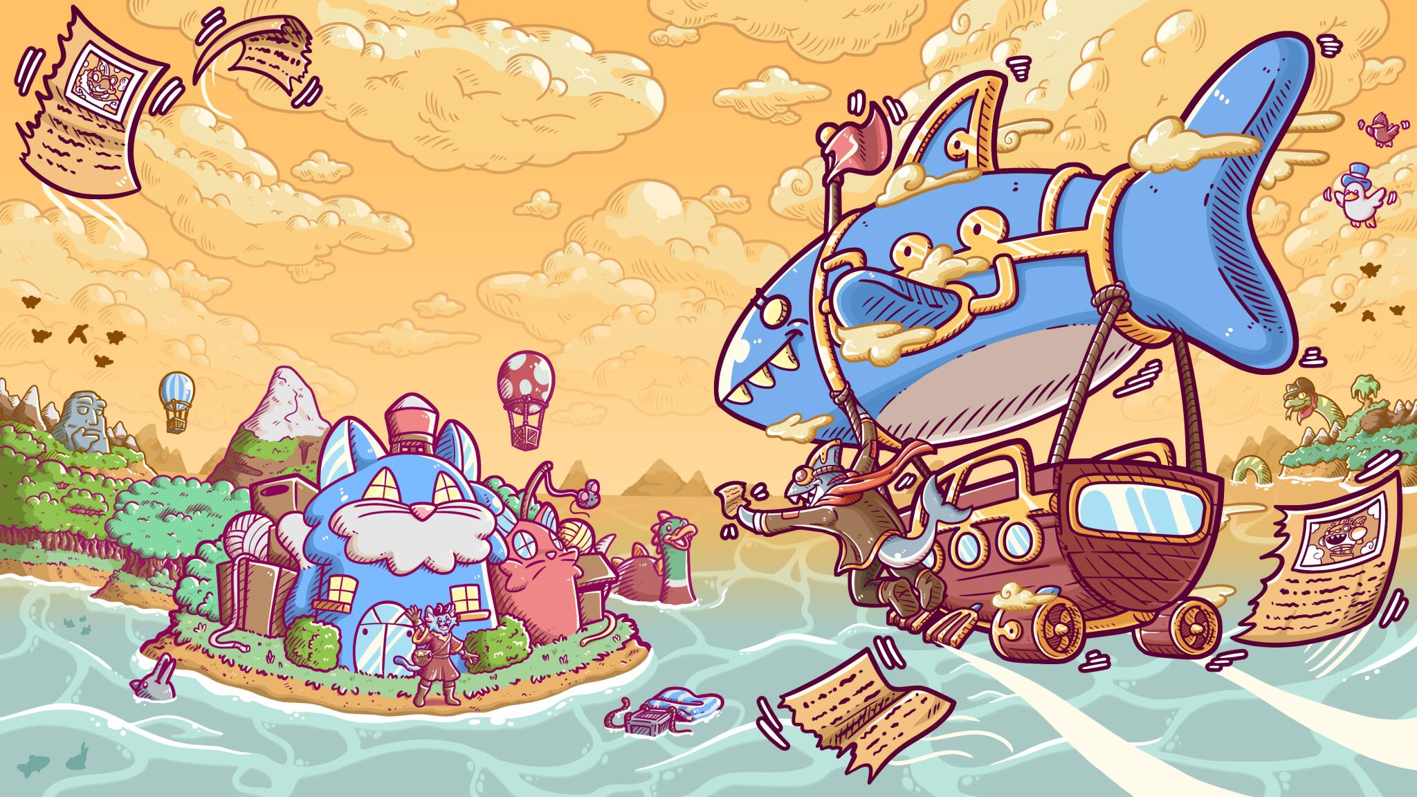 Discovery splash banner for Whales And Games 🐳 Discord server