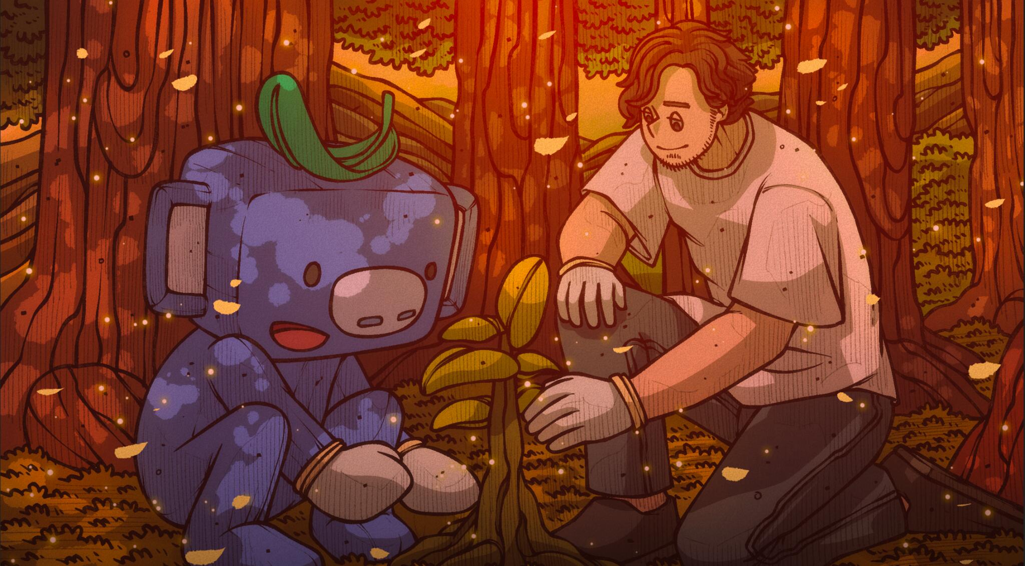 Discovery splash banner for Grow a Tree Discord server