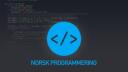 Discovery splash banner for Norsk programmering Discord server