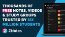 Discovery splash banner for ZNotes Discord server