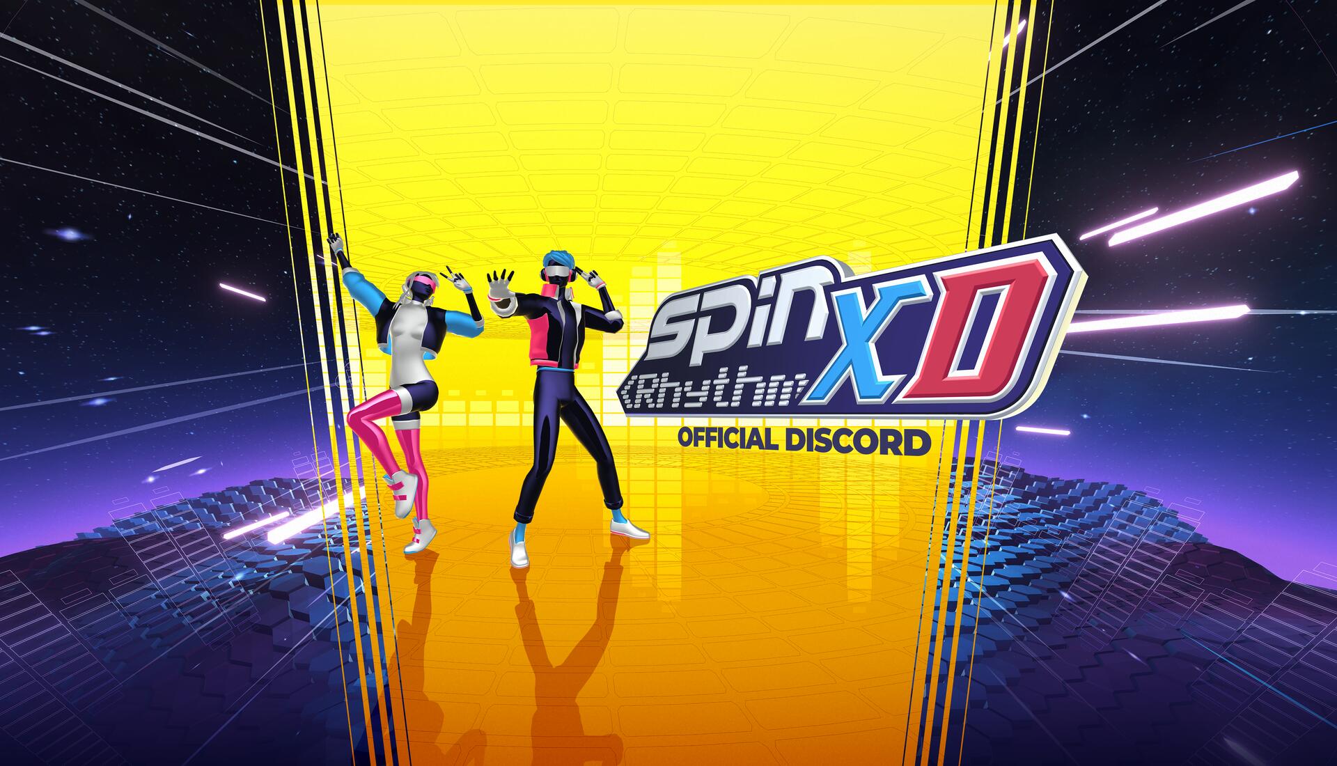 Discovery splash banner for Spin Rhythm XD Discord server