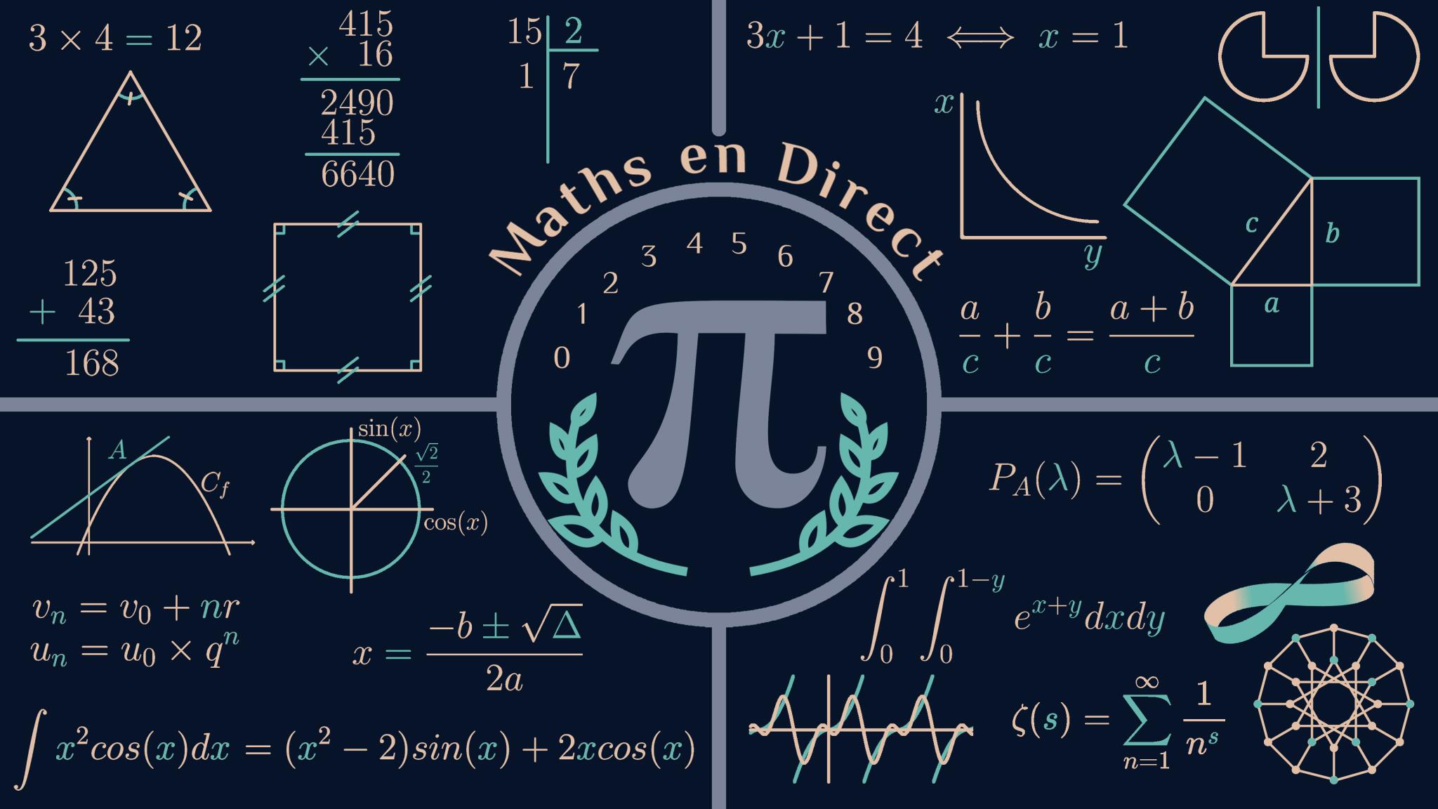 Discovery splash banner for Maths En Direct Discord server