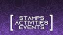 Discovery splash banner for Stamps, Activities & Events Discord server