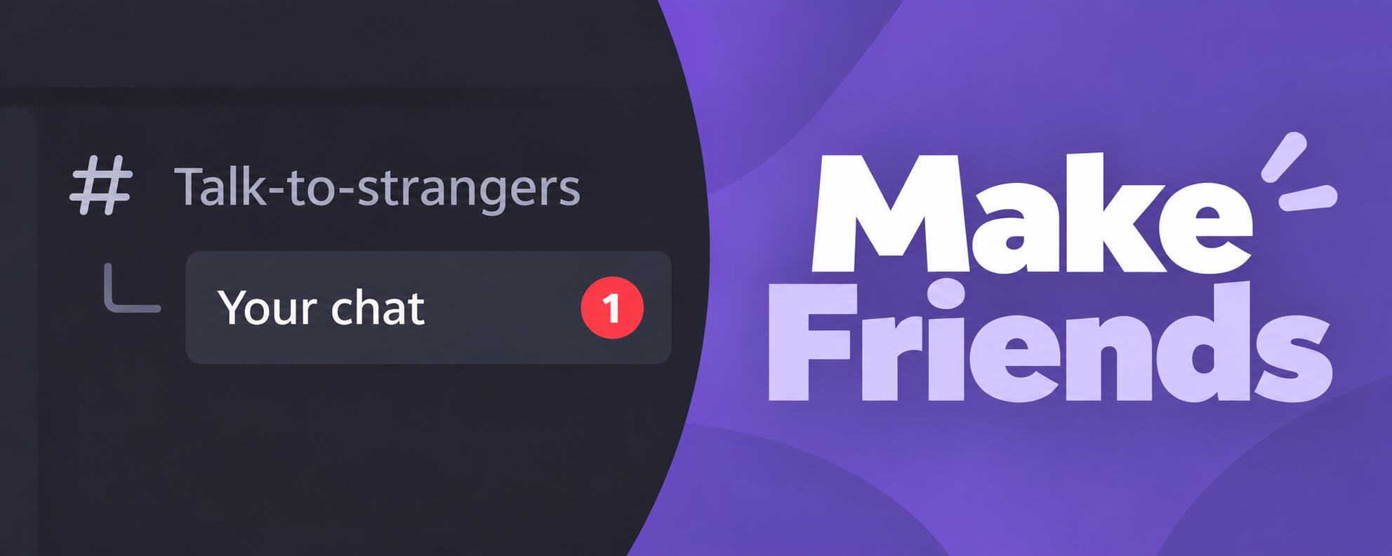 Discovery splash banner for Chitchat.gg - Make friends Discord server