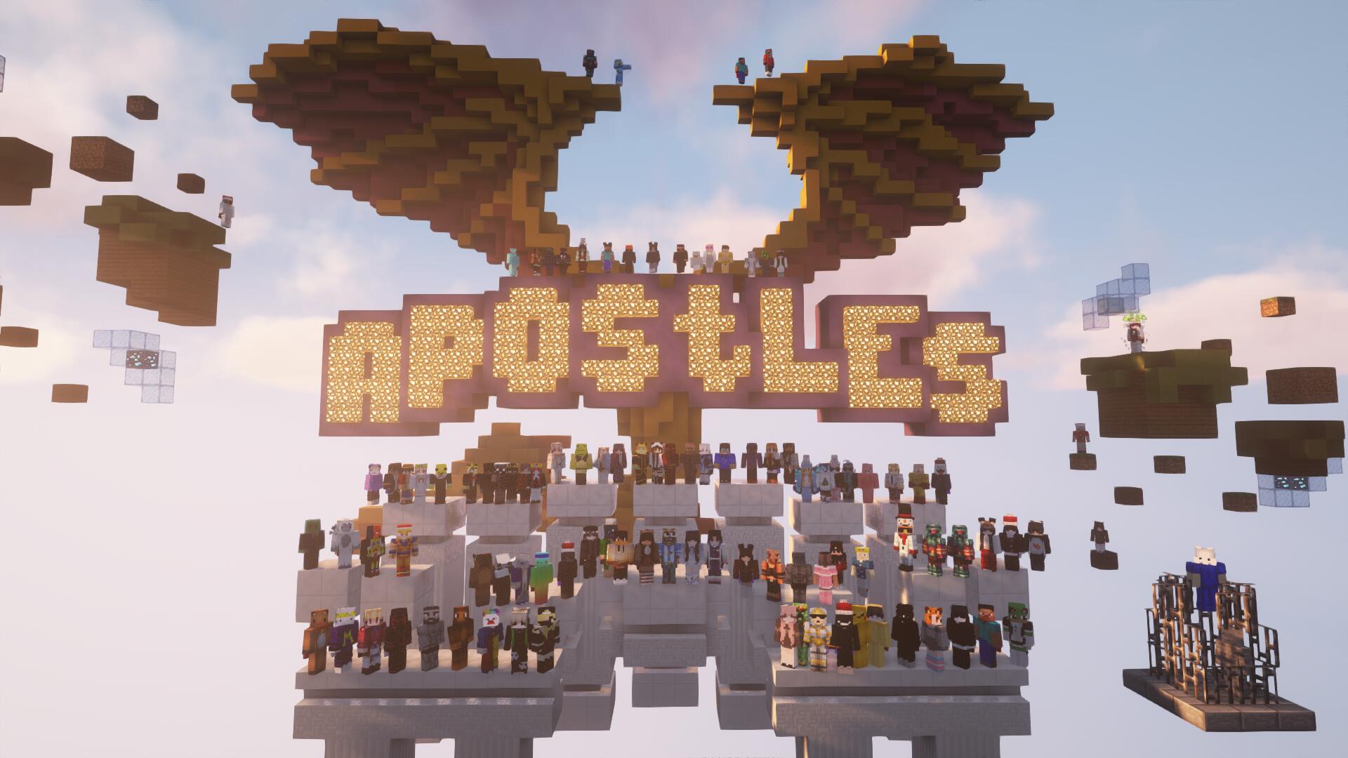 Discovery splash banner for Apostles Discord server