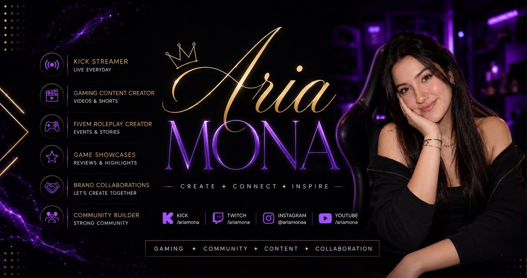 Discovery splash banner for Aria's Heaven Discord server