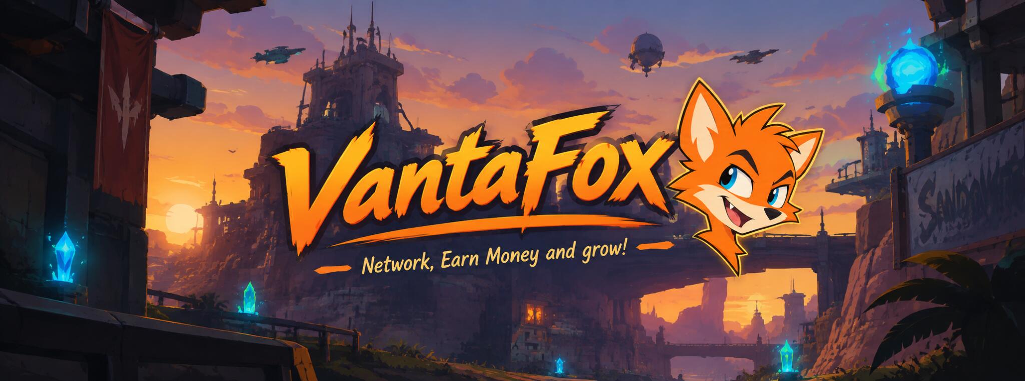 Discovery splash banner for Money - Earn / VantaFox Discord server