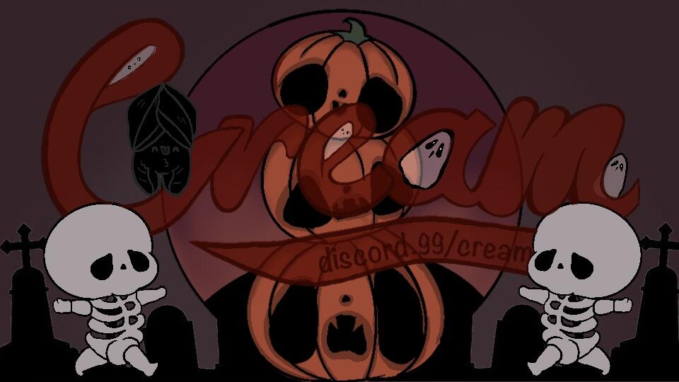 Discovery splash banner for /Cream Social • Giveaway • Emotes • Fun • Nitro • Gaming Discord server