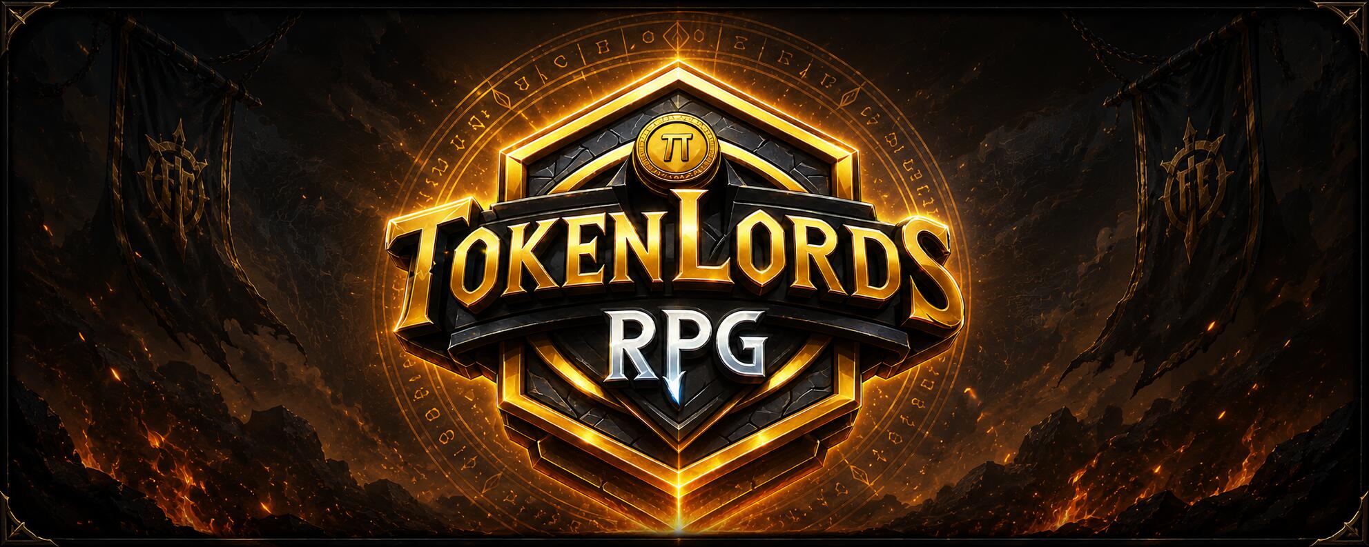 Discovery splash banner for TokenLordsRPG - Play and Earn Discord server