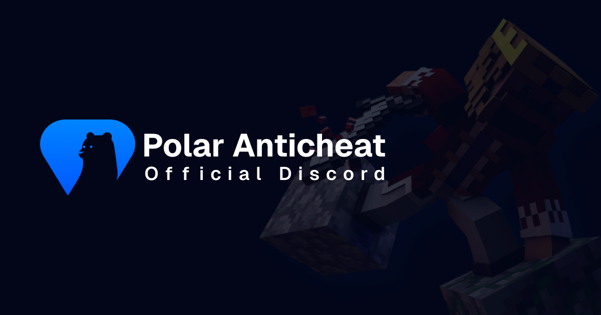 Discovery splash banner for Polar Anticheat Discord server